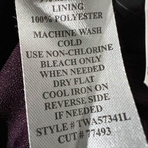 Connected Apparel dress Womens plus size 24w purple Tiered‎ Ribbed Sheath office - Picture 6 of 6